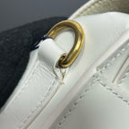 Dior White Saddle Bag