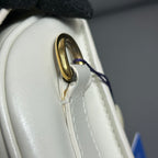 Dior White Saddle Bag
