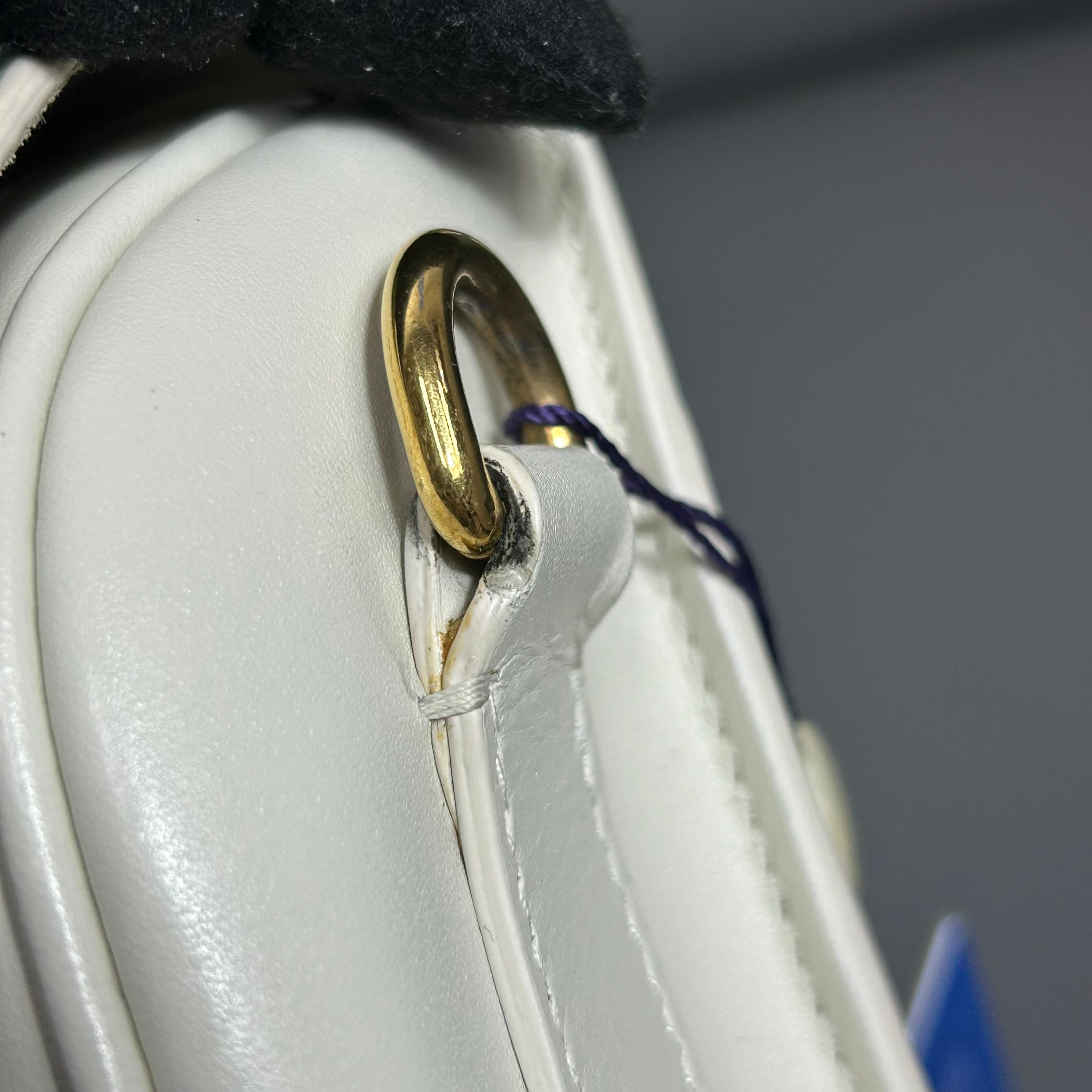Dior White Saddle Bag