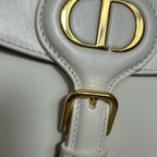 Dior White Saddle Bag