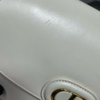 Dior White Saddle Bag