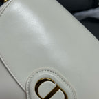Dior White Saddle Bag