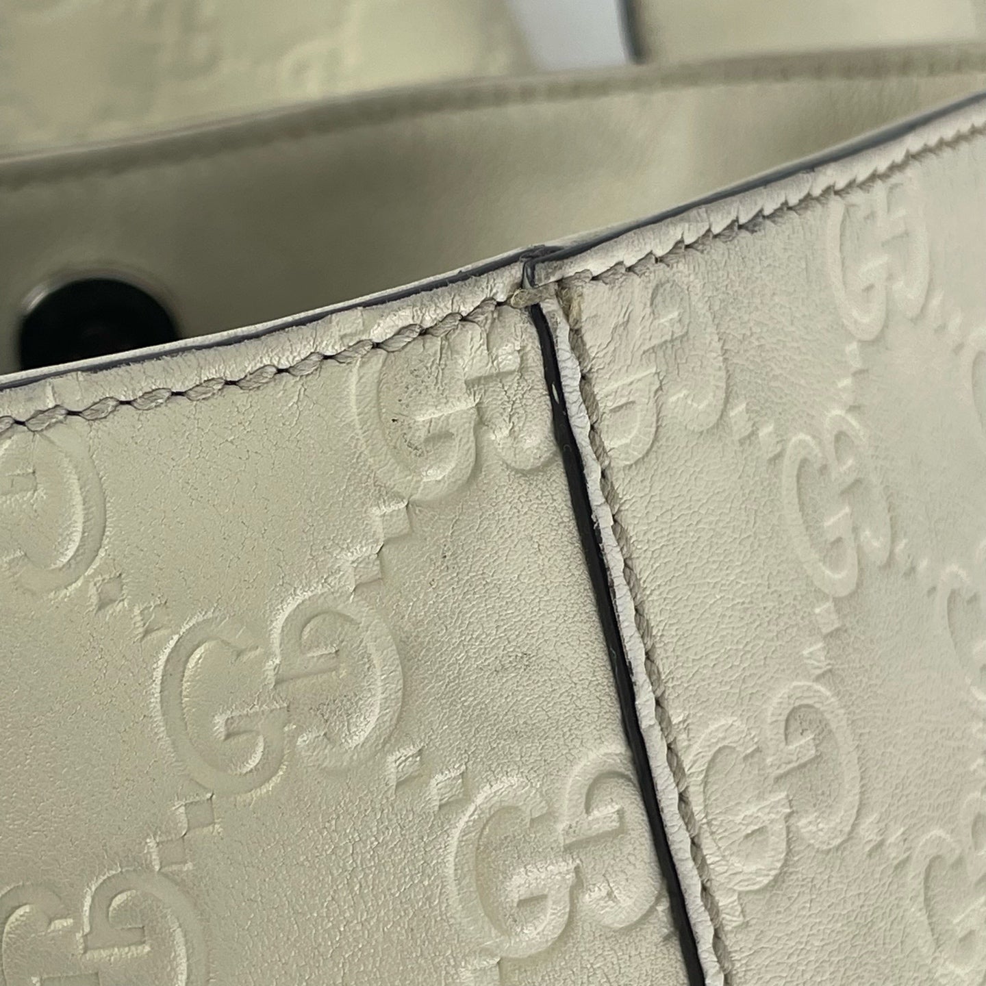 Gucci White Tote