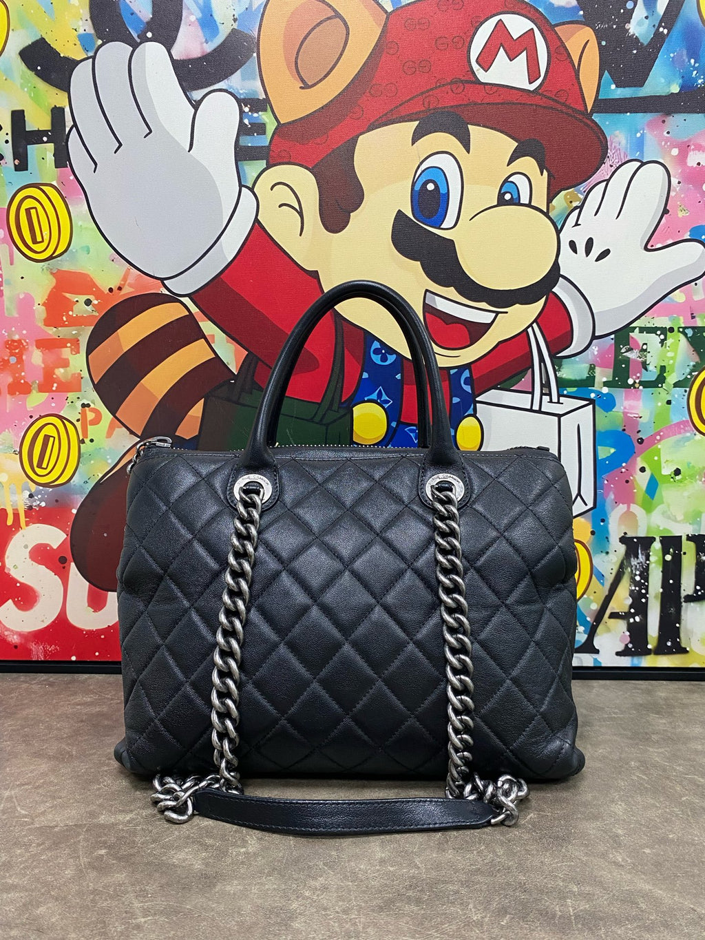 Chanel Metal Silver Tote