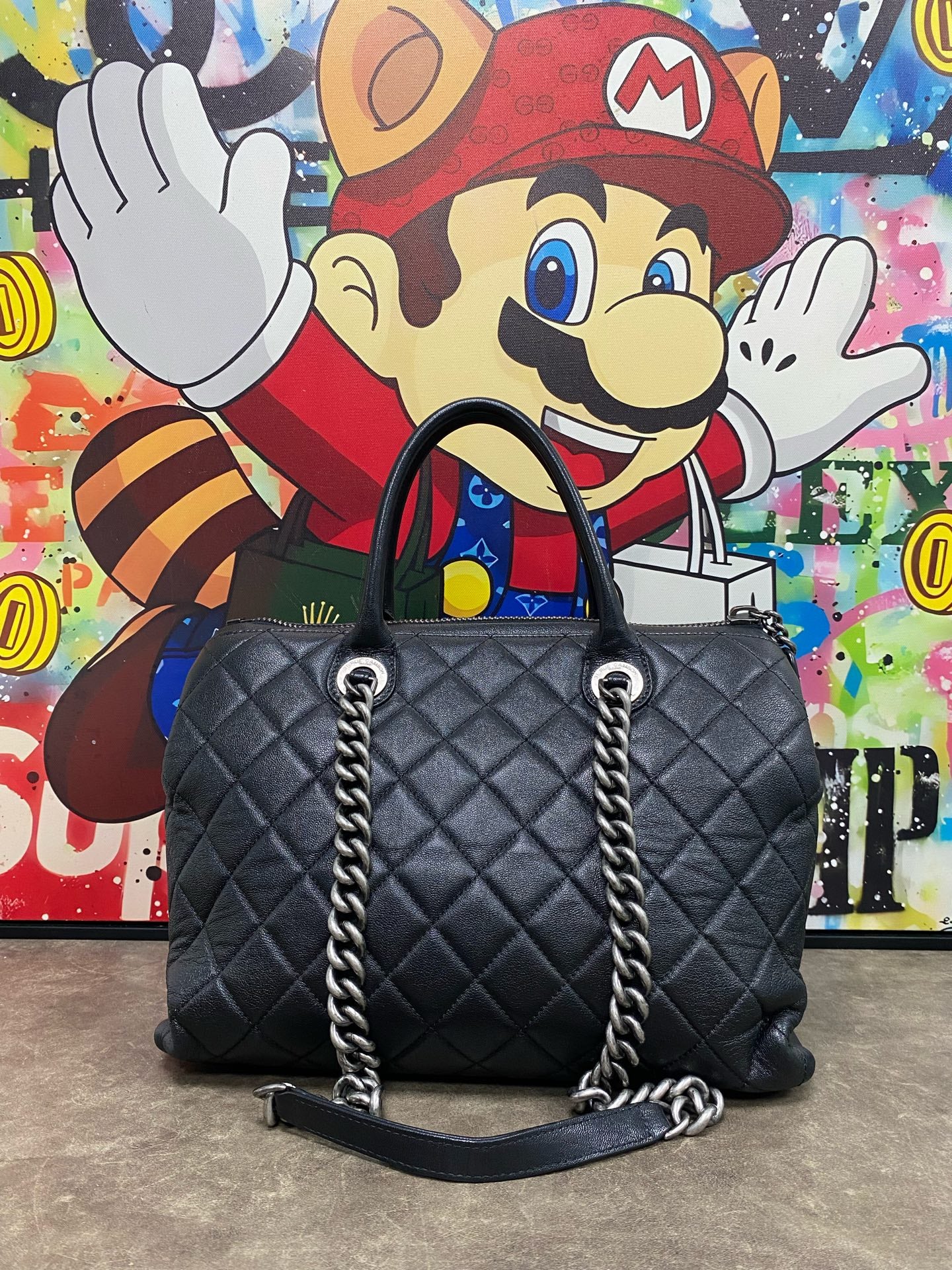 Chanel Metal Silver Tote