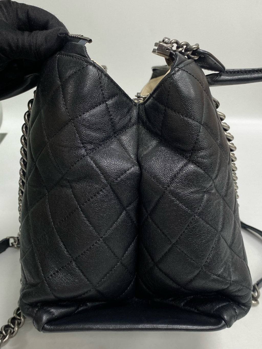 Chanel Metal Silver Tote