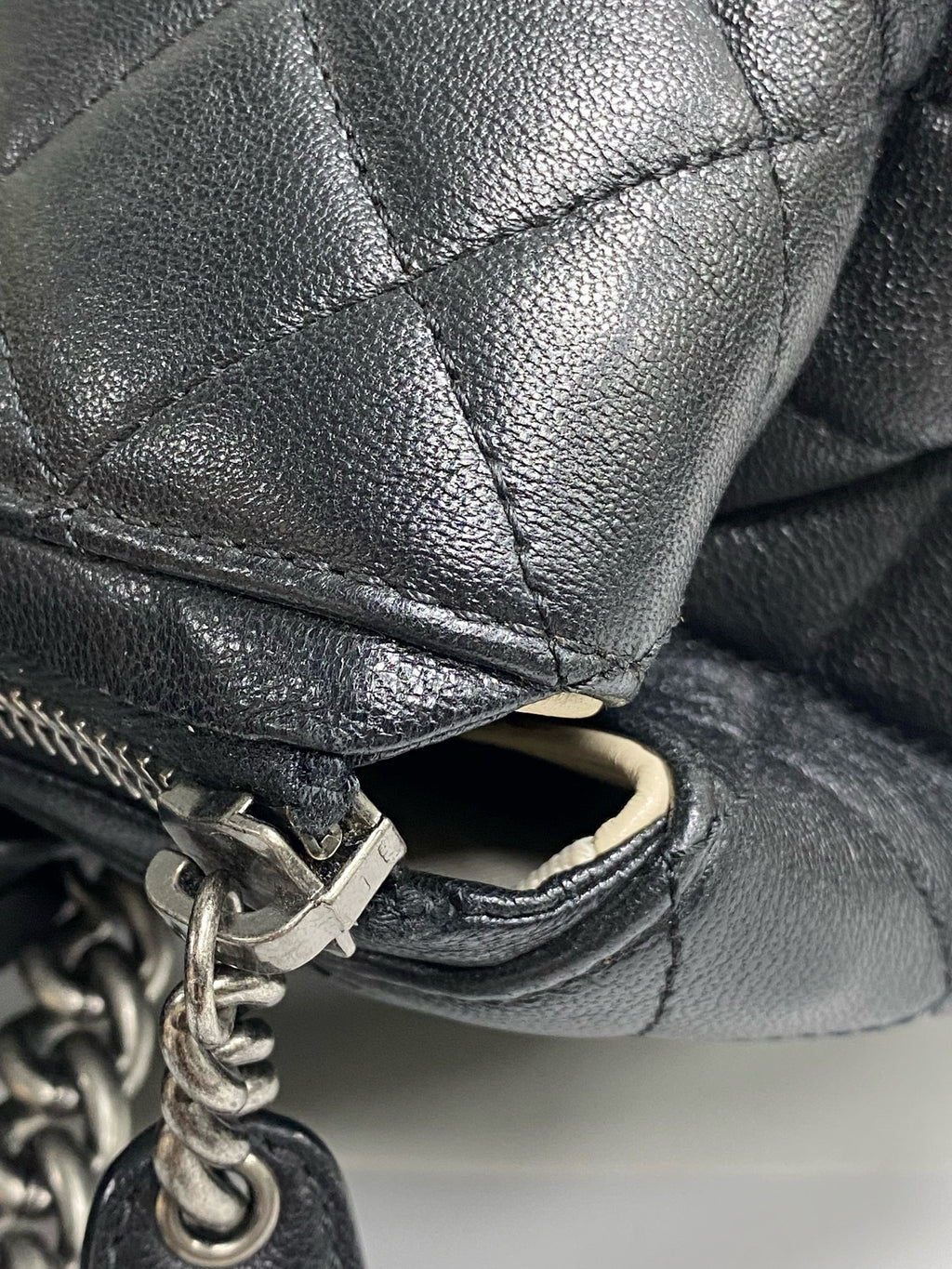 Chanel Metal Silver Tote