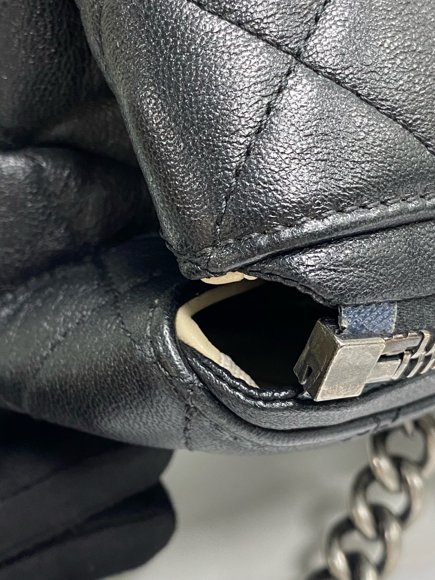 Chanel Metal Silver Tote