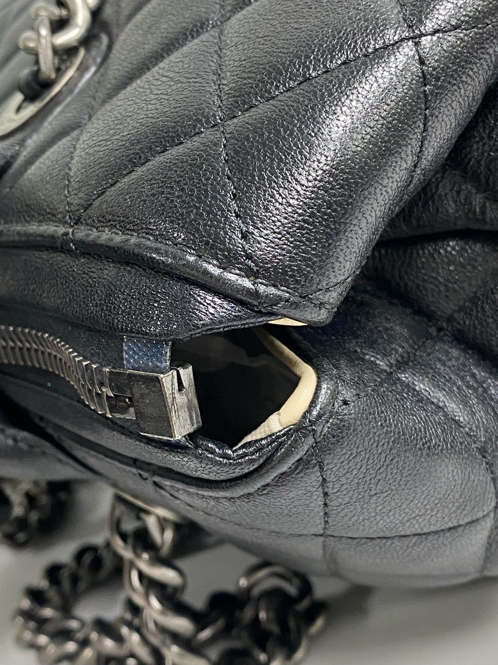 Chanel Metal Silver Tote