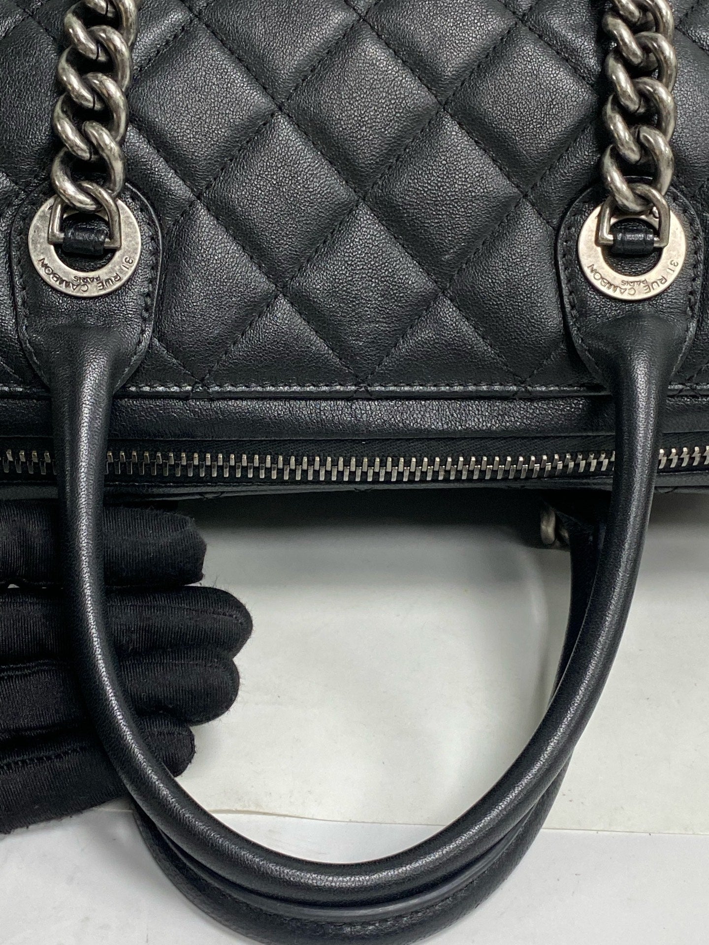 Chanel Metal Silver Tote