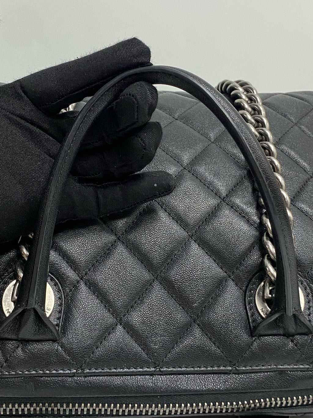 Chanel Metal Silver Tote