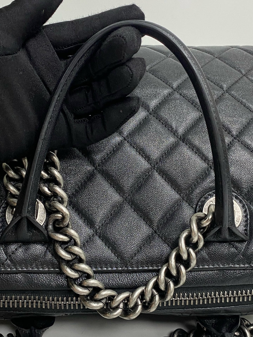 Chanel Metal Silver Tote