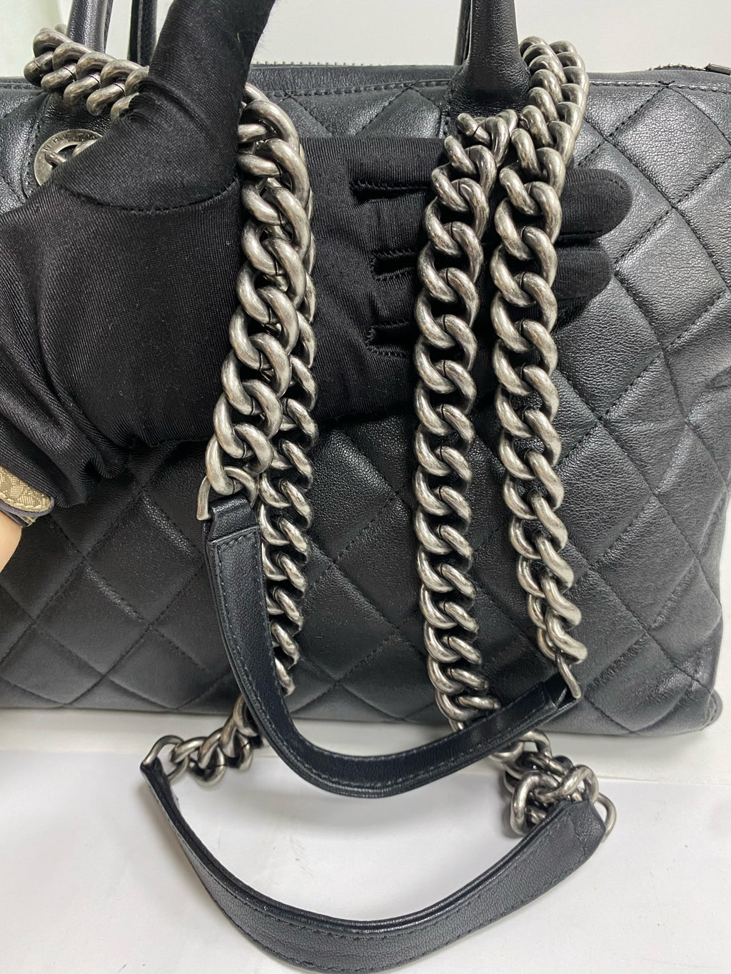Chanel Metal Silver Tote