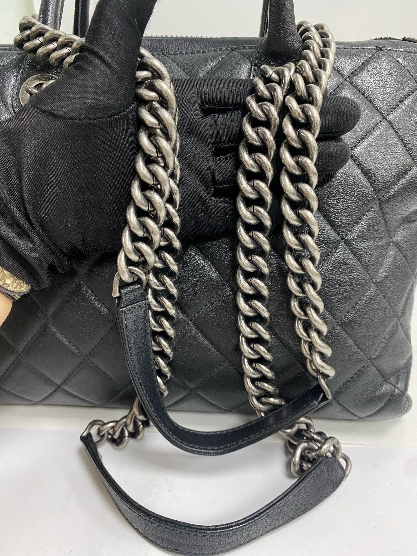 Chanel Metal Silver Tote