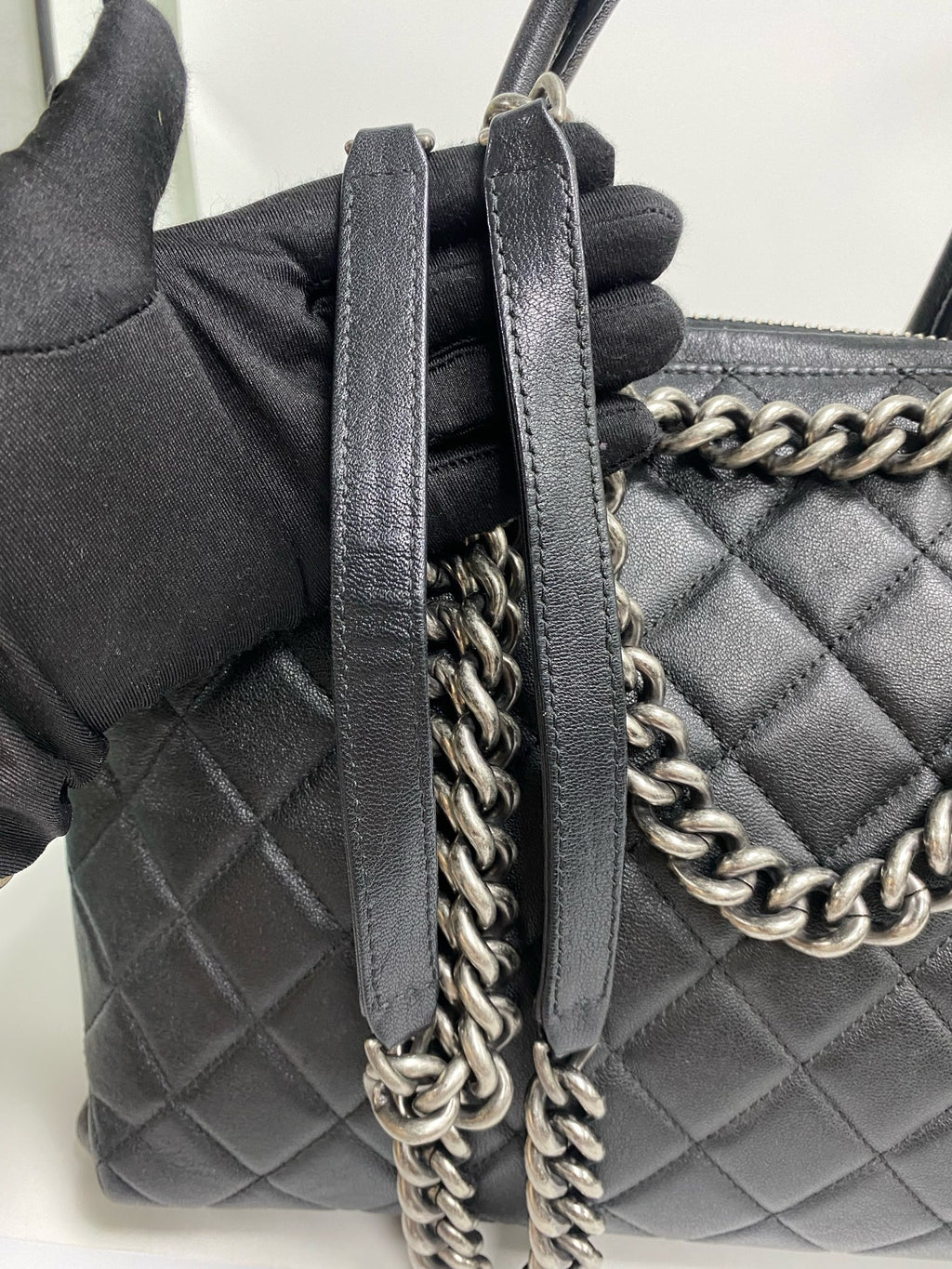 Chanel Metal Silver Tote