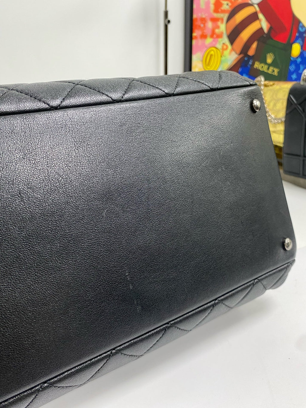 Chanel Metal Silver Tote
