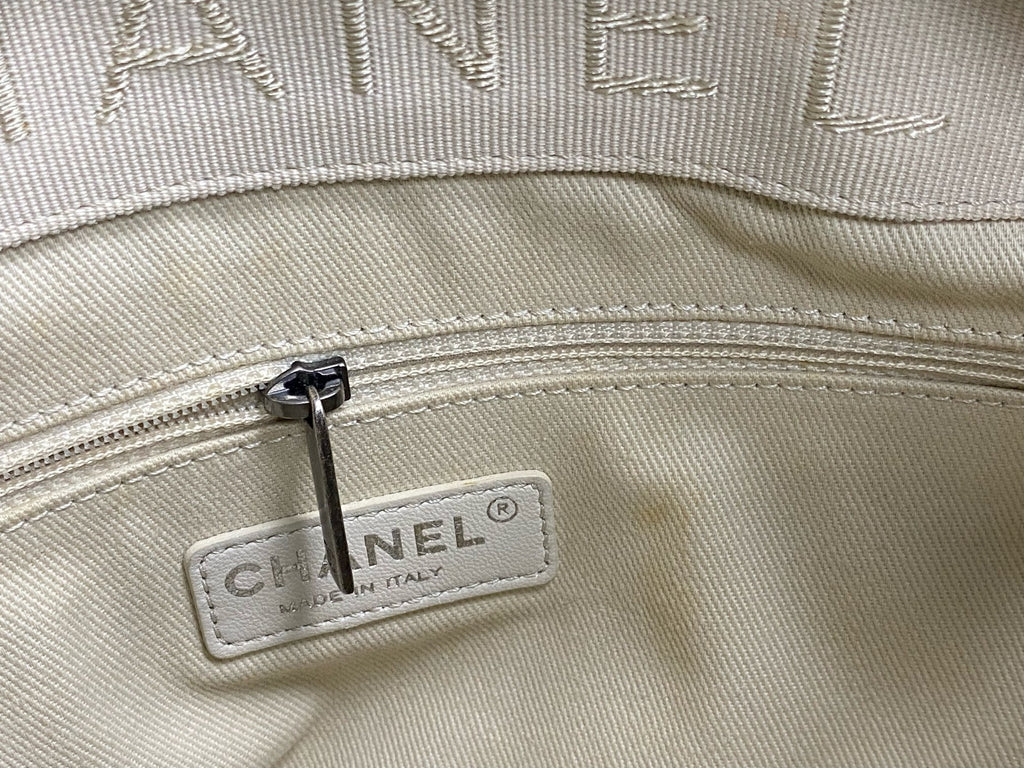 Chanel Metal Silver Tote