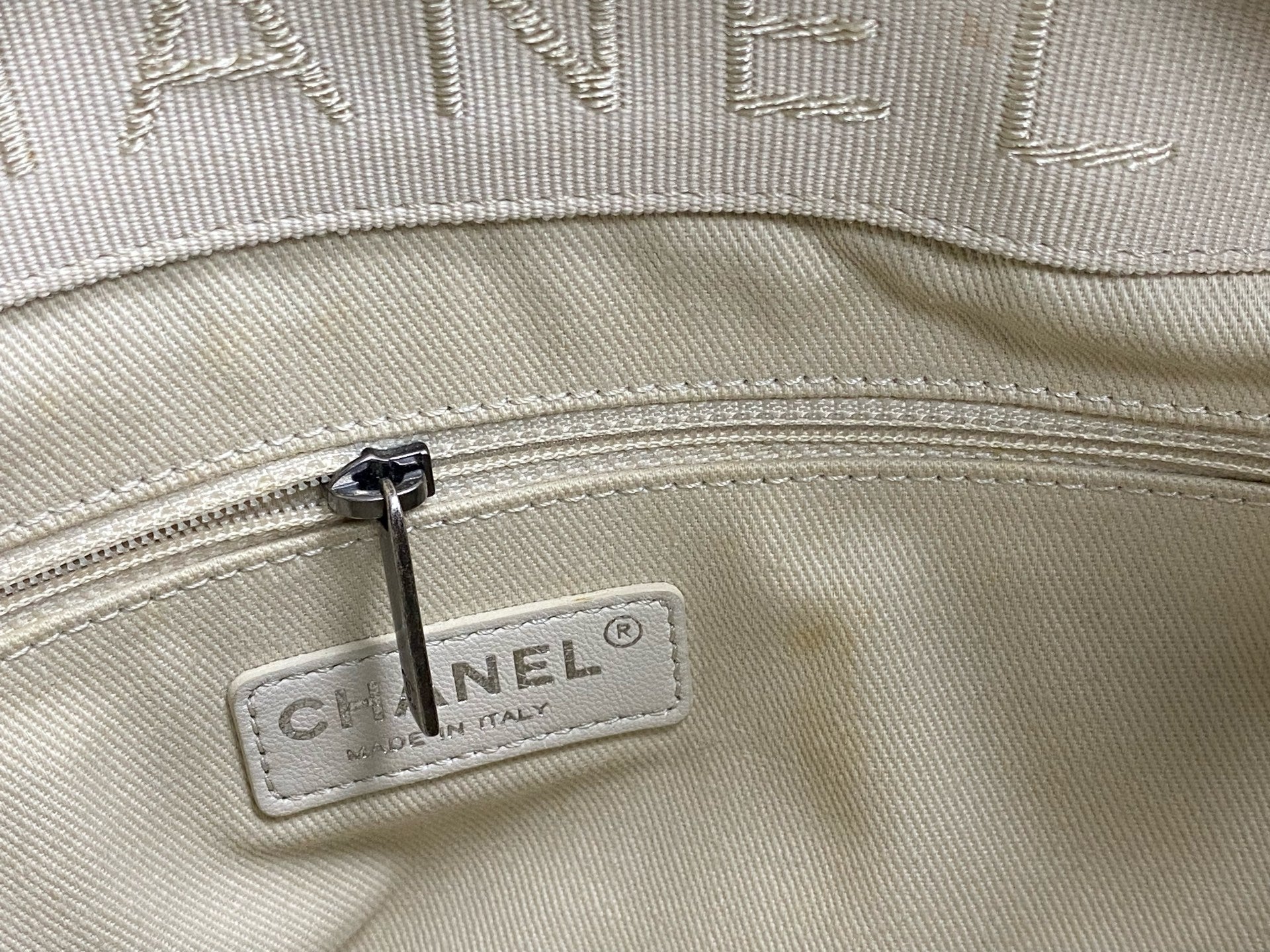 Chanel Metal Silver Tote