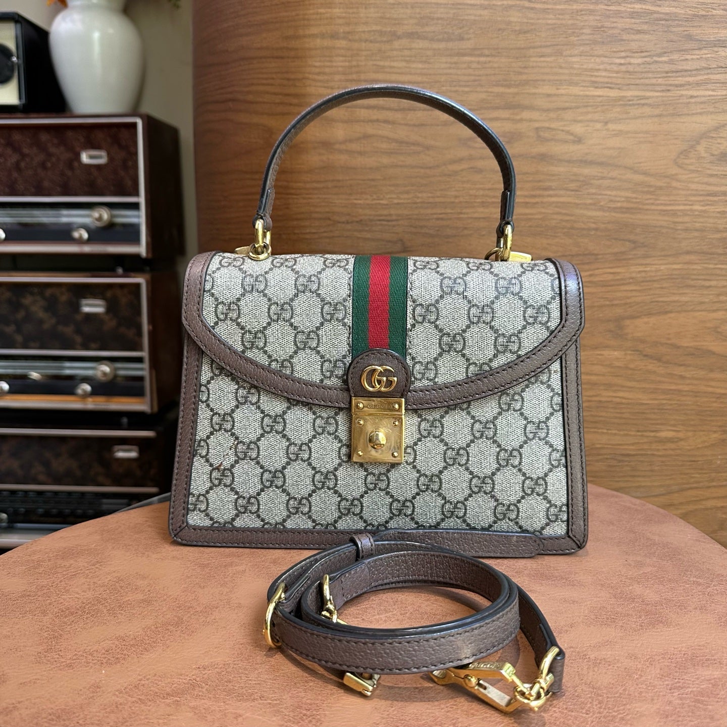 Gucci Ophidia Collection Beige Crossbody 651055 96IWX 8745