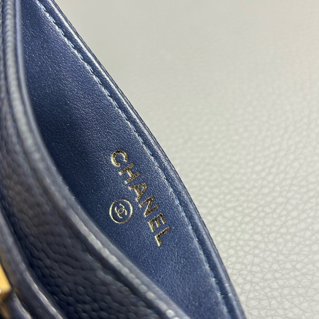 Chanel Leather Navy