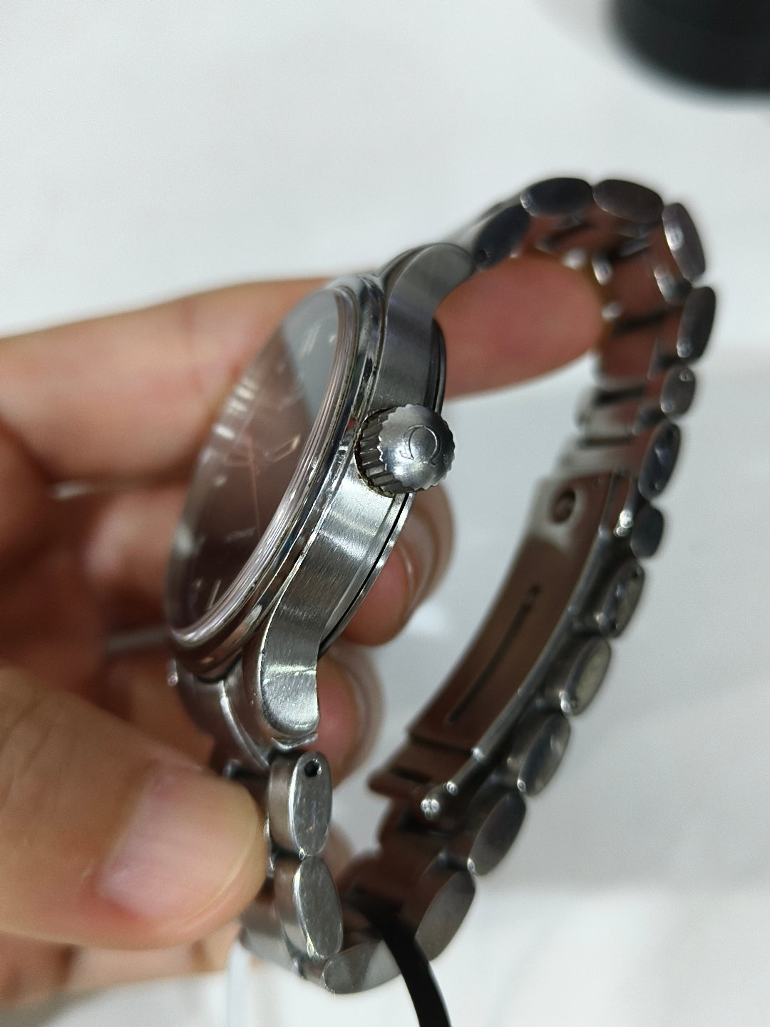 Omega Black Automatic (self-winding) watch
