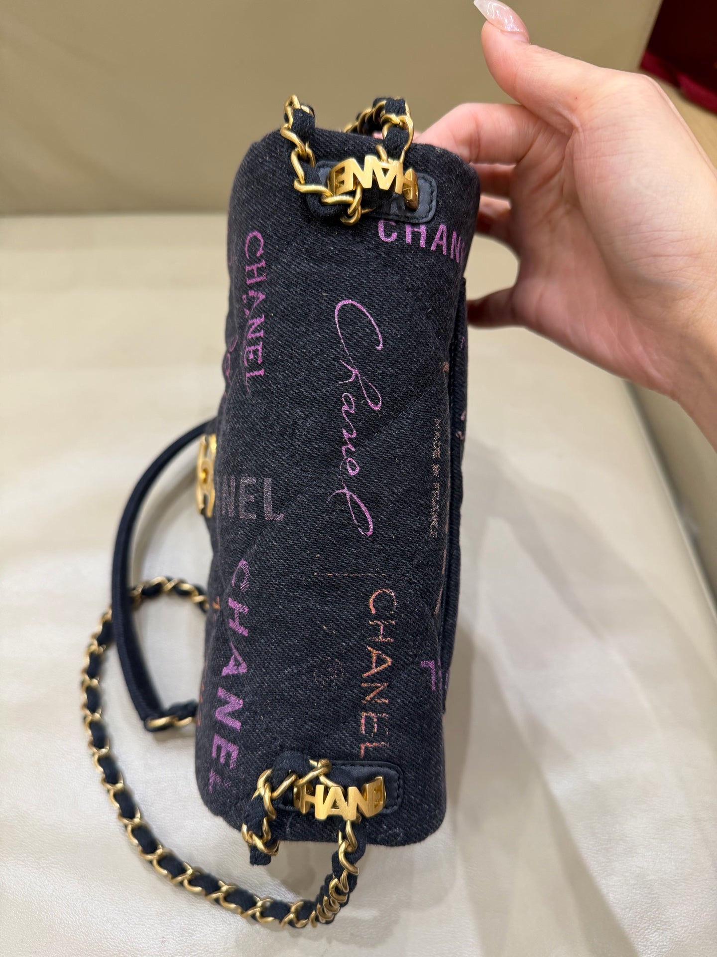 Chanel Denim Crossbody AS3135 B07646 NH449