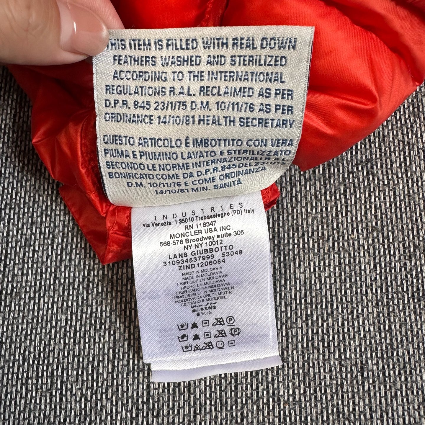 Moncler Red Down jacket