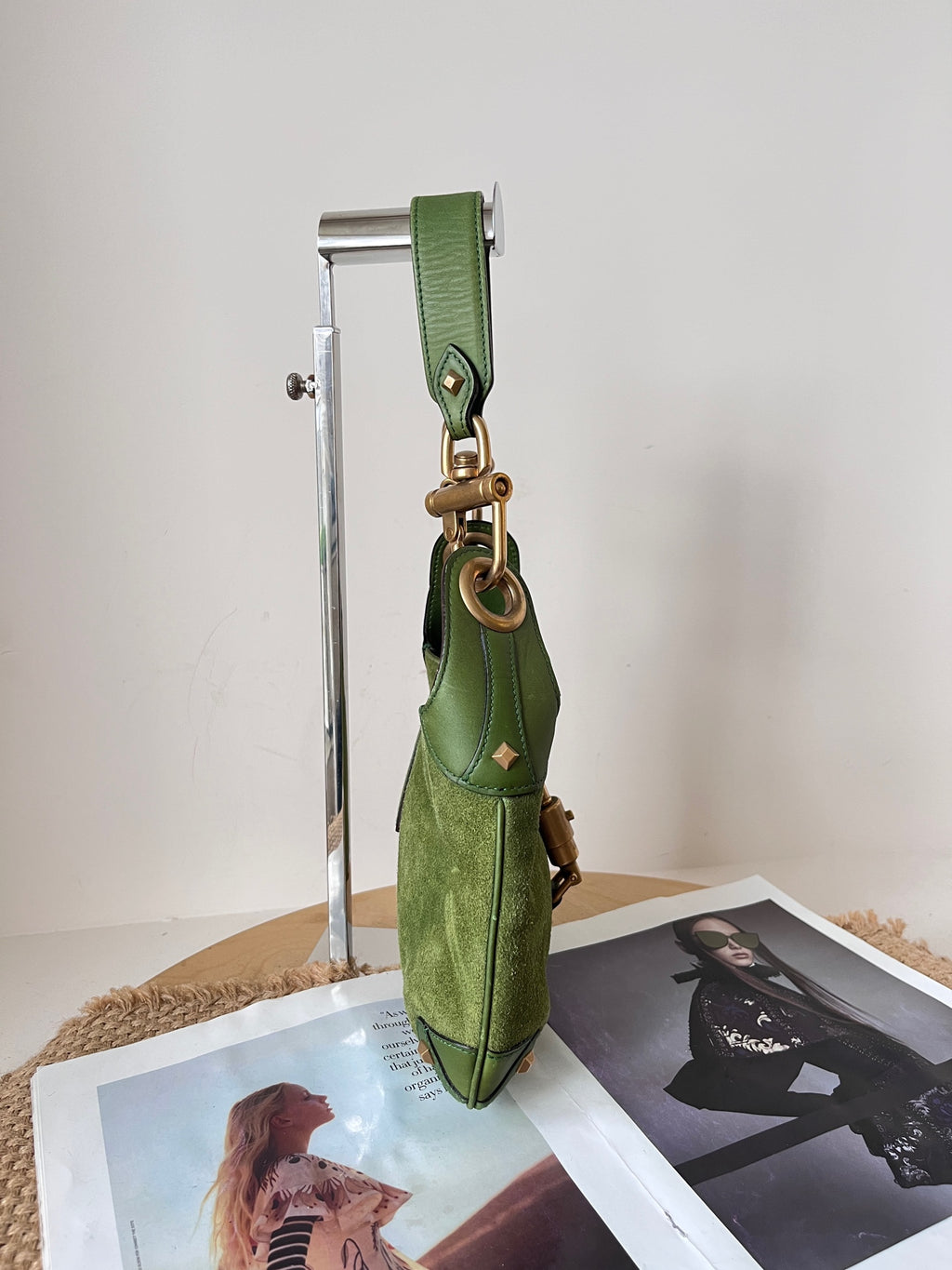 Gucci Alcantara Green