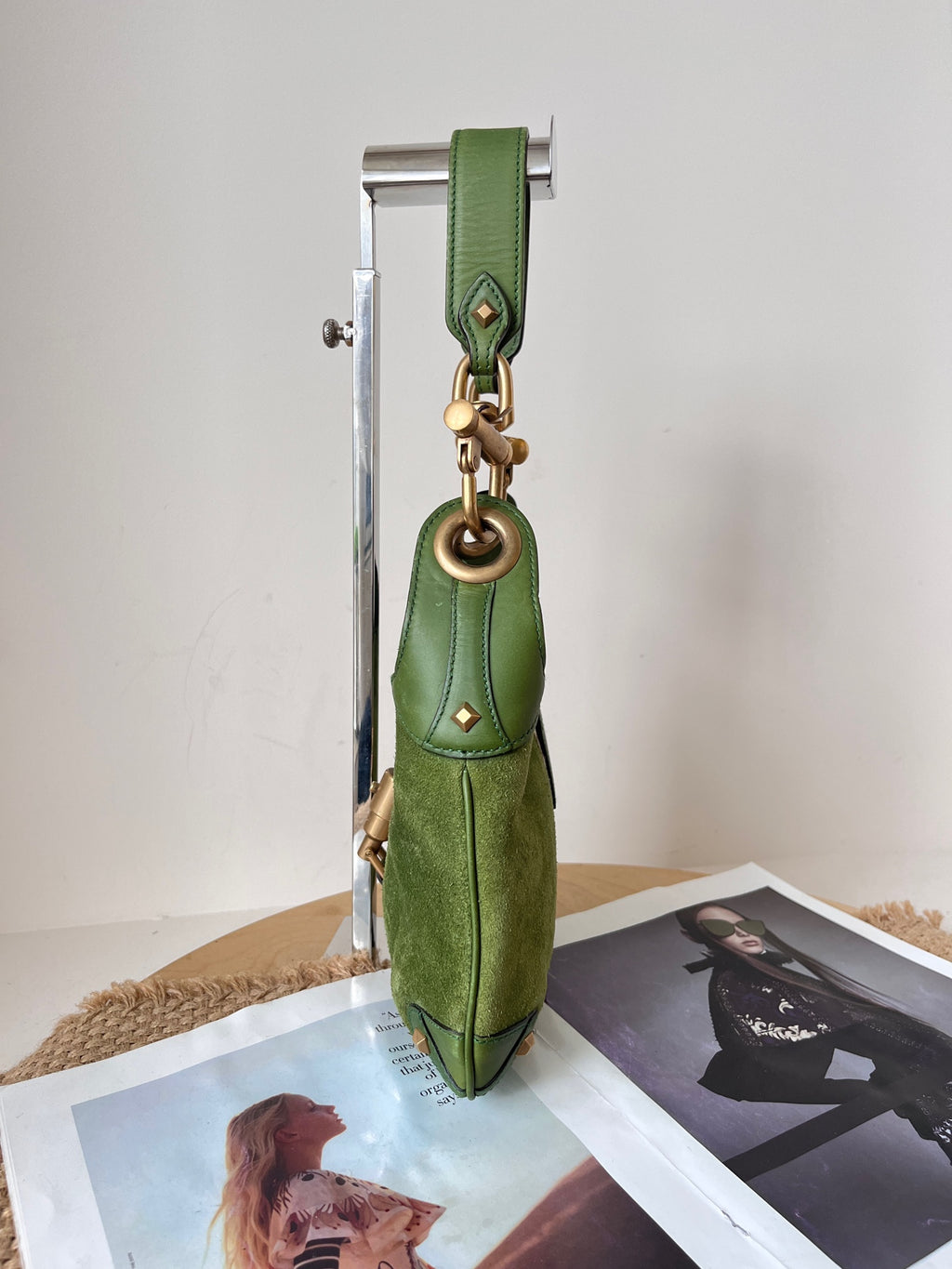 Gucci Alcantara Green