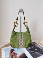 Gucci Alcantara Green