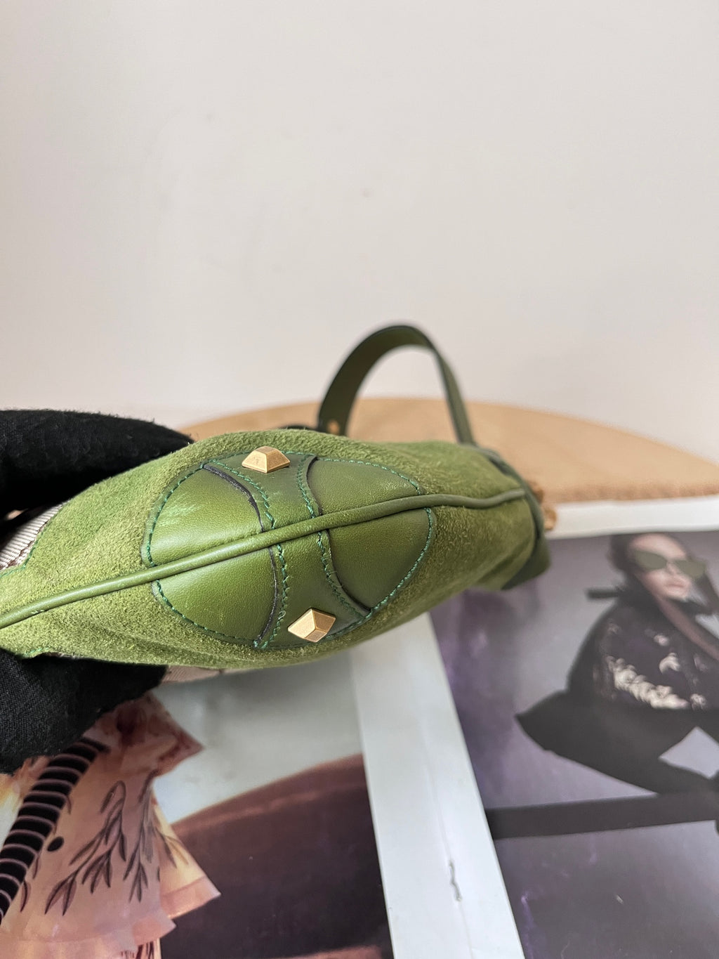 Gucci Alcantara Green