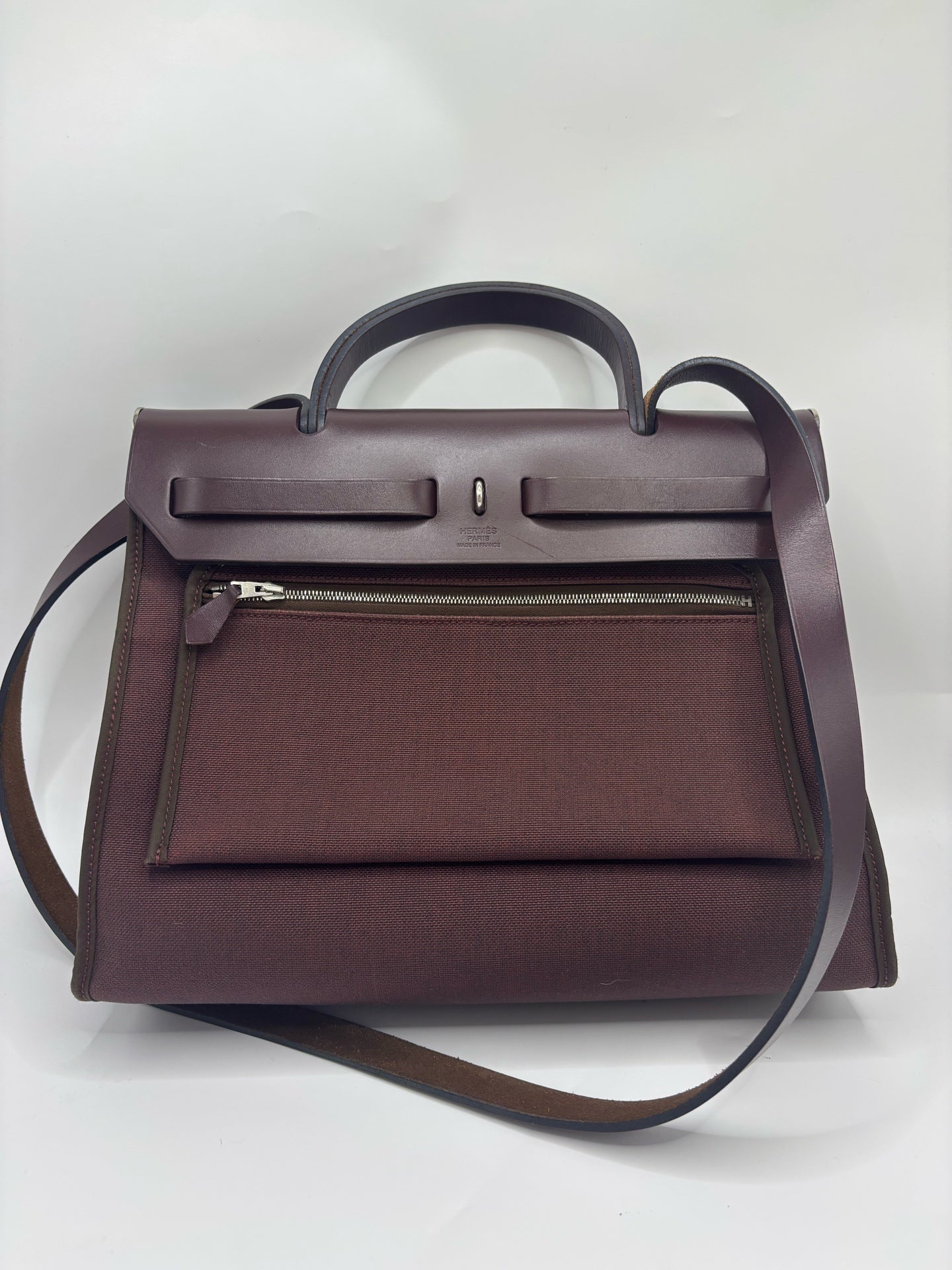 Hermes Canvas Shoulder Bag