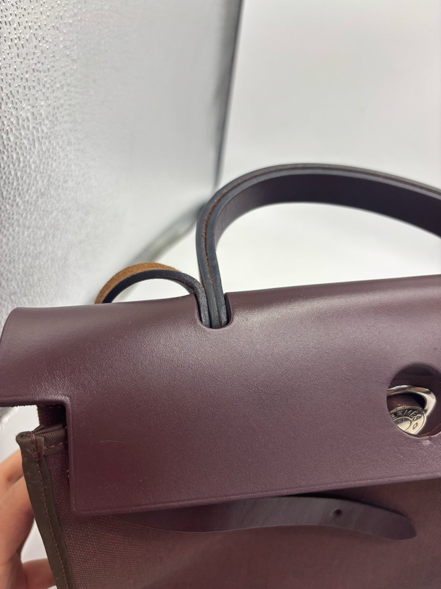 Hermes Canvas Shoulder Bag