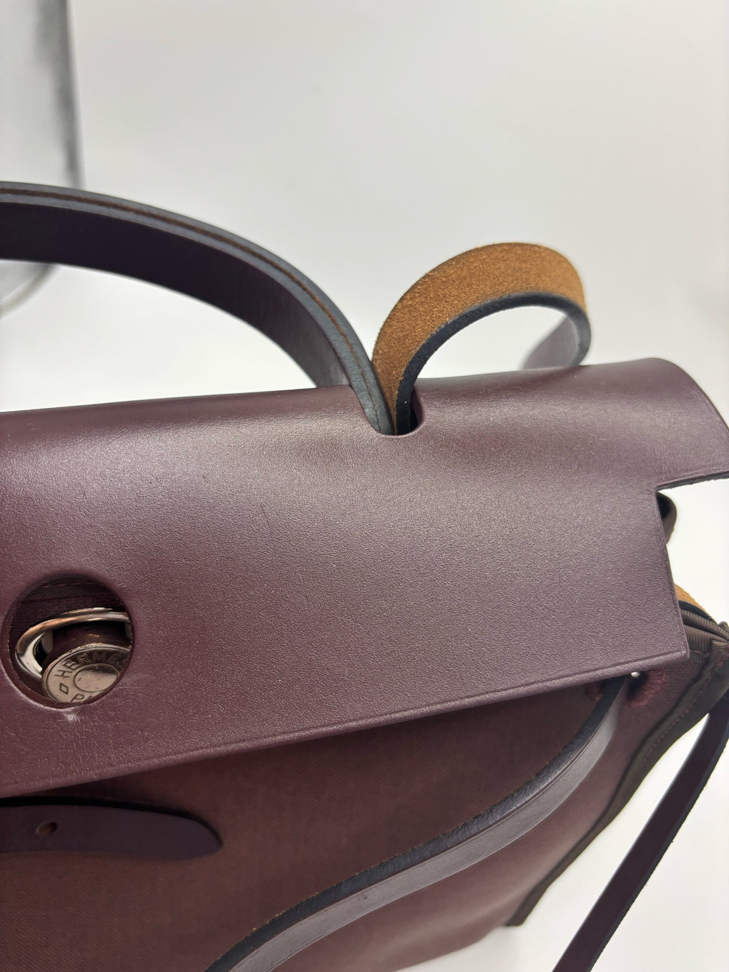 Hermes Canvas Shoulder Bag