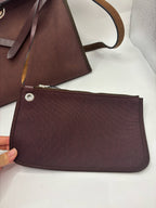 Hermes Canvas Shoulder Bag