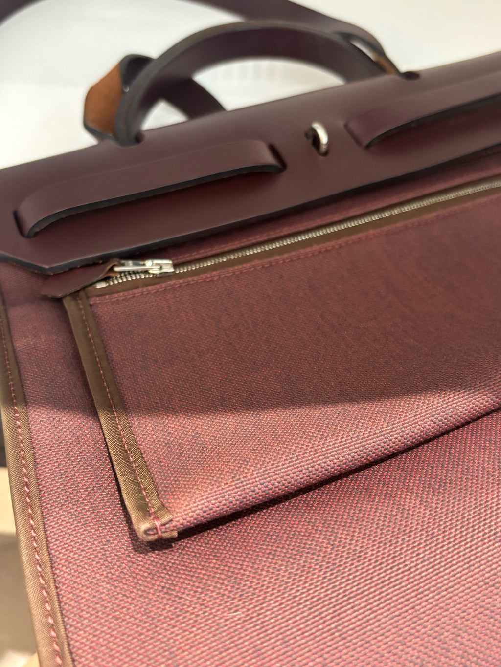 Hermes Canvas Shoulder Bag