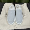 Hermes Alcantara Blue Skate shoes