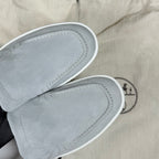 Hermes Alcantara Blue Skate shoes