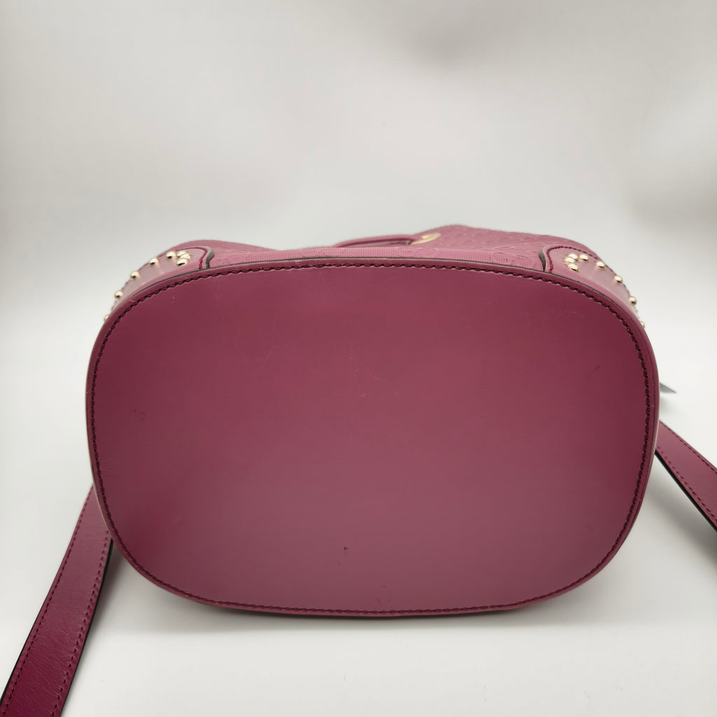 Gucci Purple Bucket & Drawstring Bag