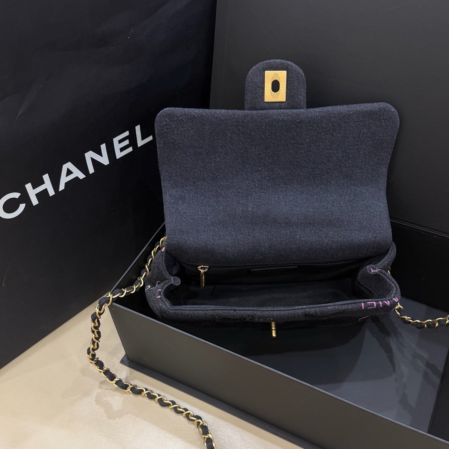 Chanel Denim Crossbody AS3135 B07646 NH449