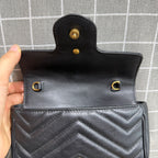 Gucci GG Marmont Collection Leather Black 476433 DTDCT 1000