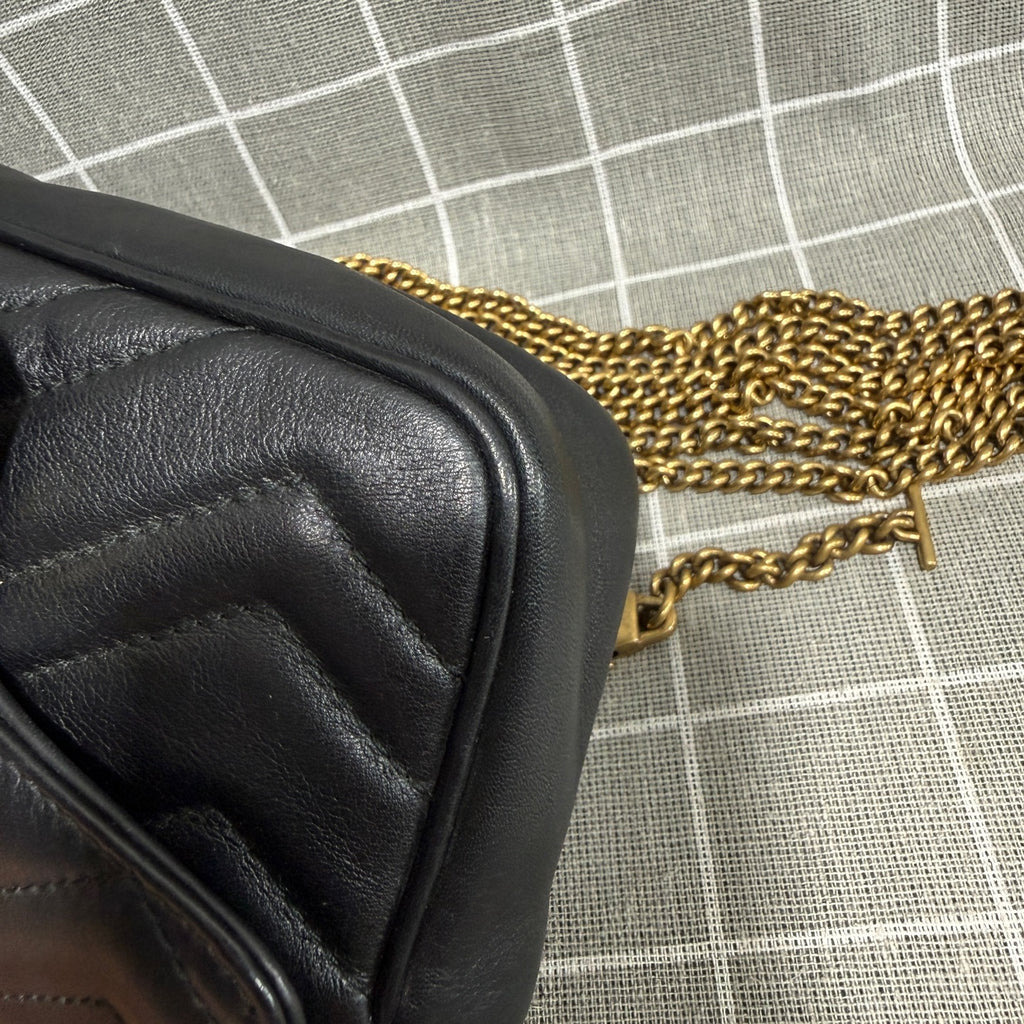 Gucci GG Marmont Collection Leather Black 476433 DTDCT 1000