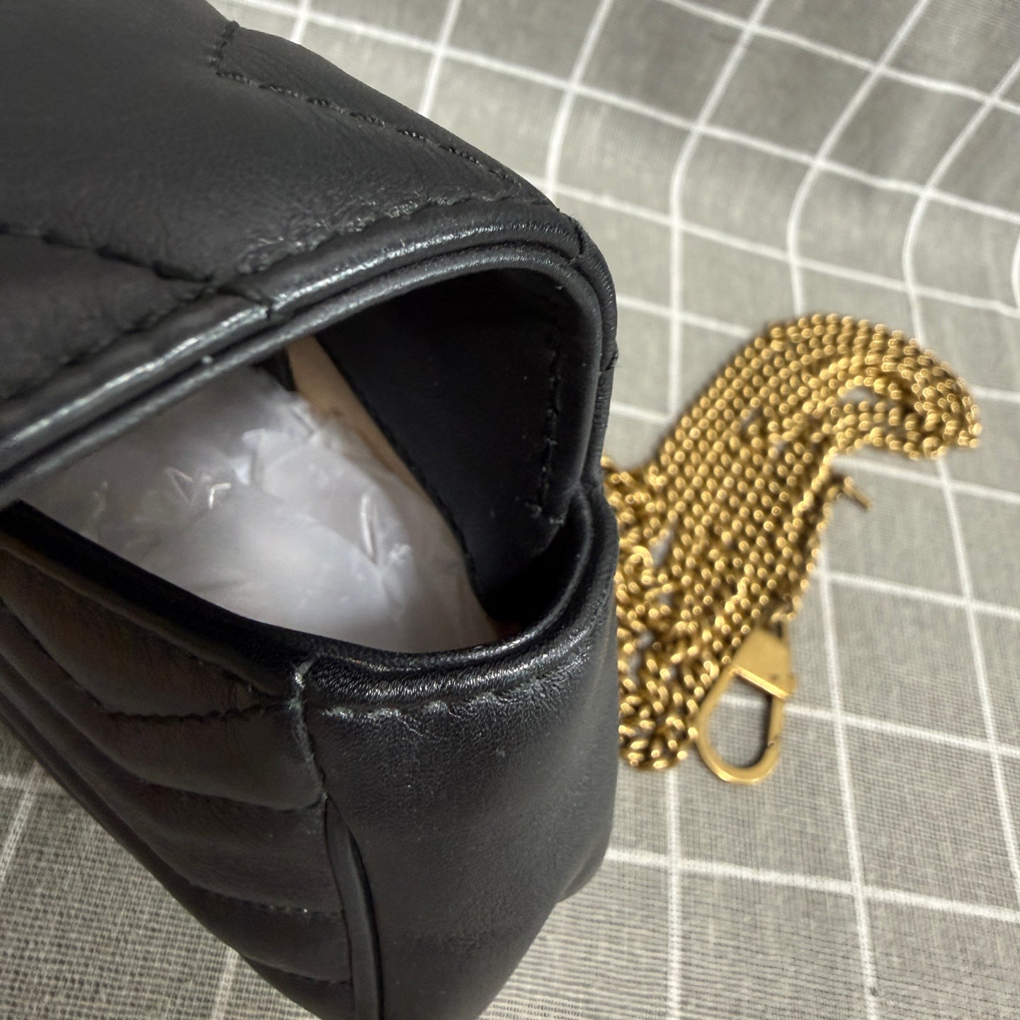 Gucci GG Marmont Collection Leather Black 476433 DTDCT 1000