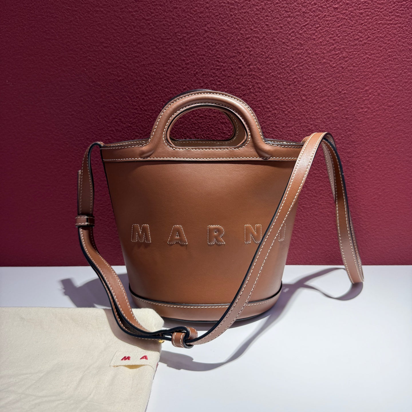 Marni TROPICALIA Brown Tote
