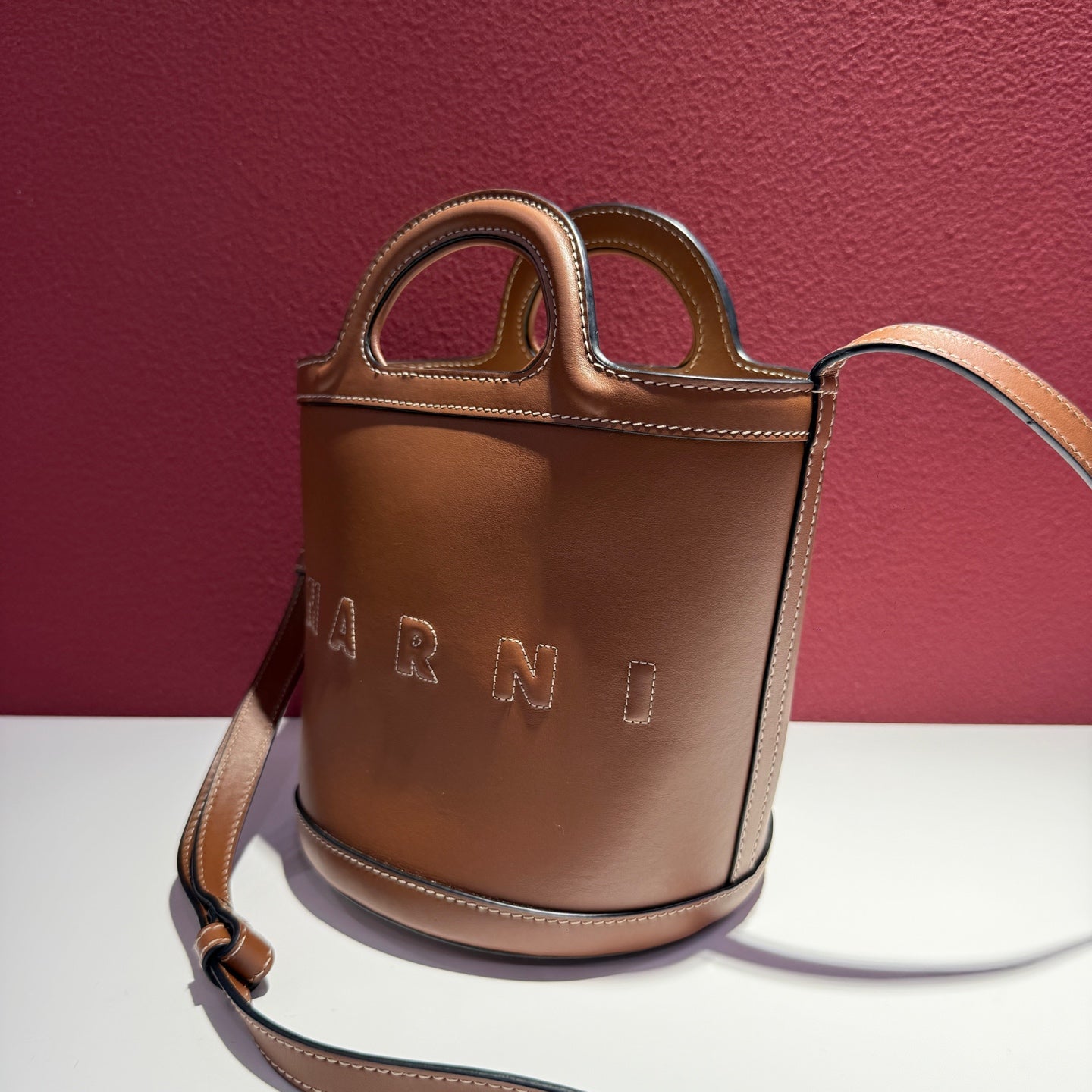 Marni TROPICALIA Brown Tote