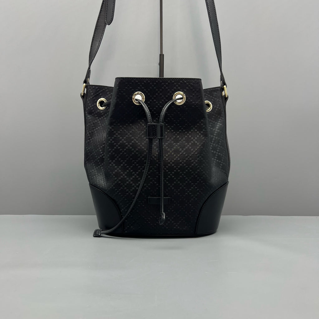 Gucci Black Bucket & Drawstring Bag