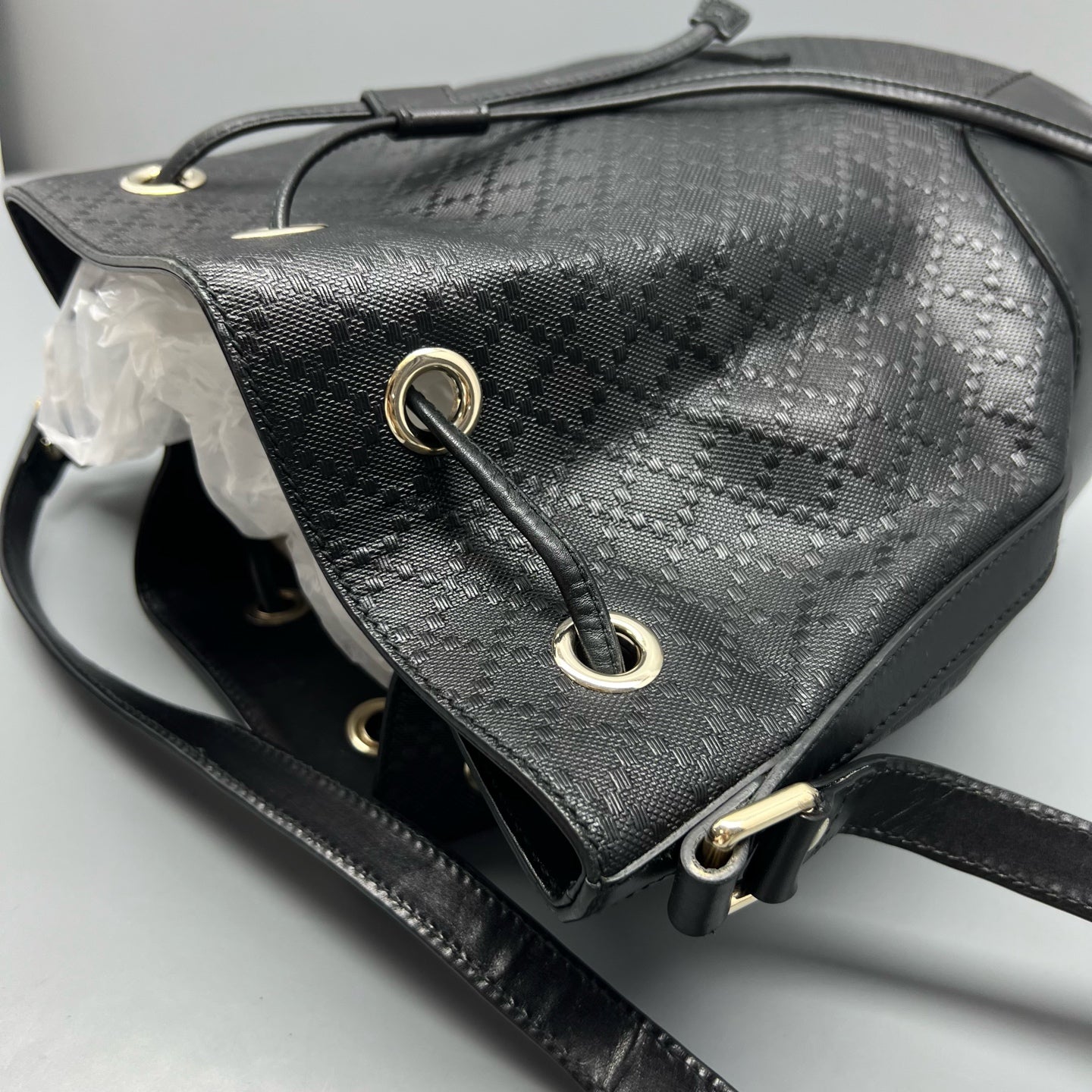 Gucci Black Bucket & Drawstring Bag