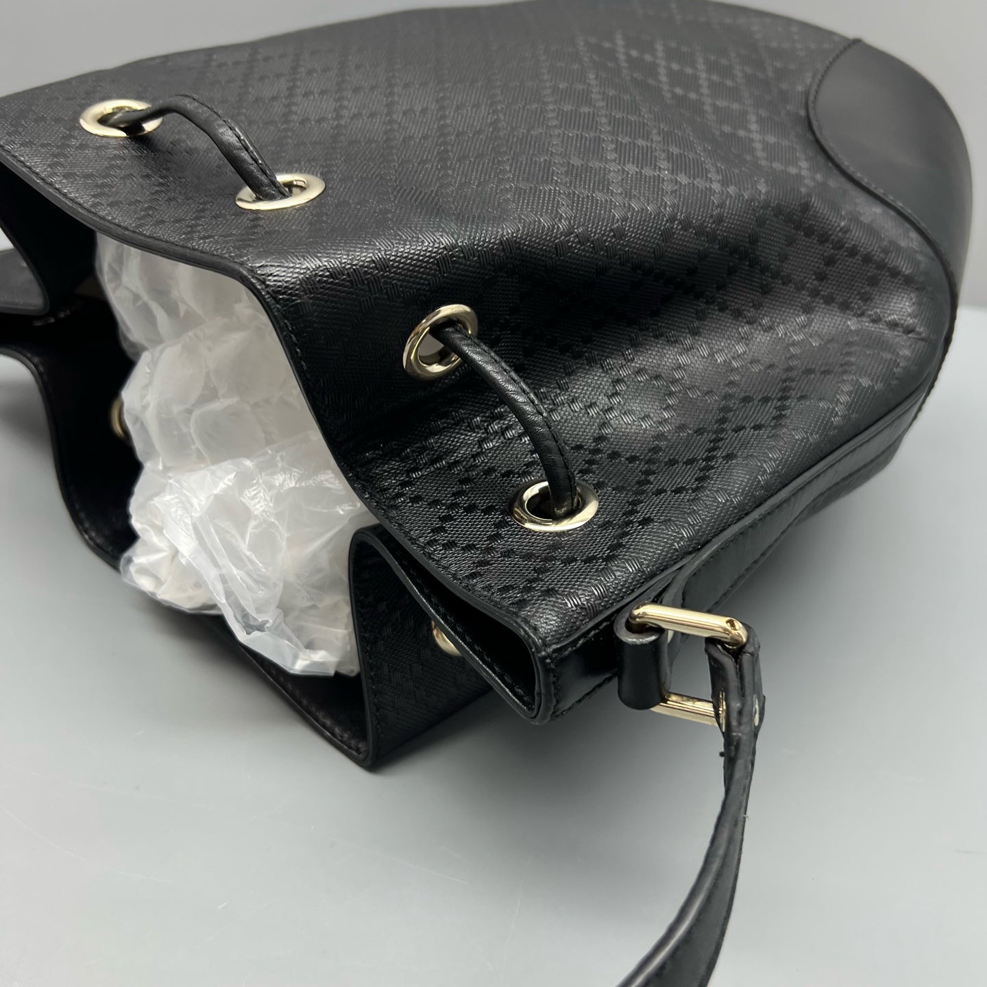Gucci Black Bucket & Drawstring Bag