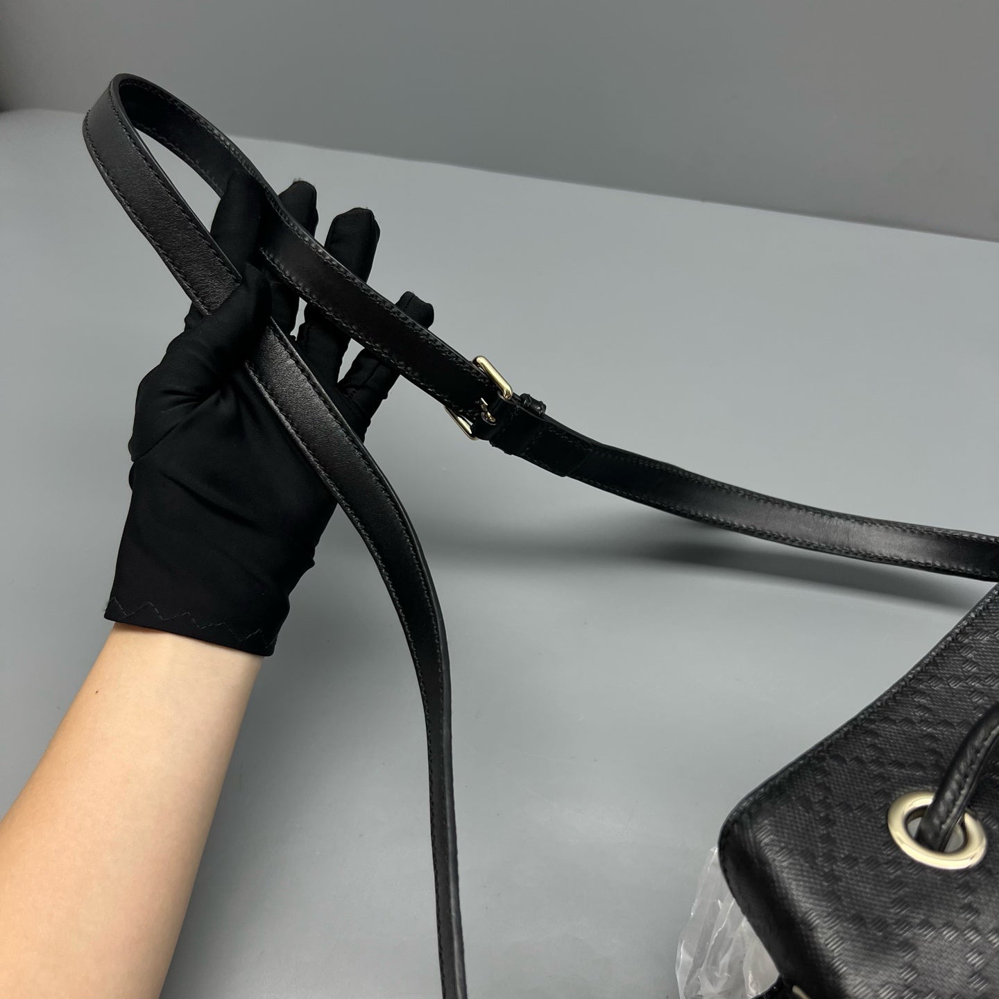 Gucci Black Bucket & Drawstring Bag