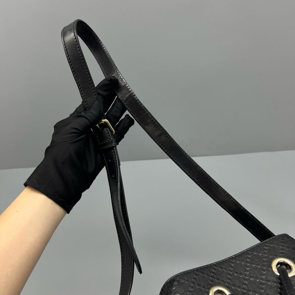 Gucci Black Bucket & Drawstring Bag